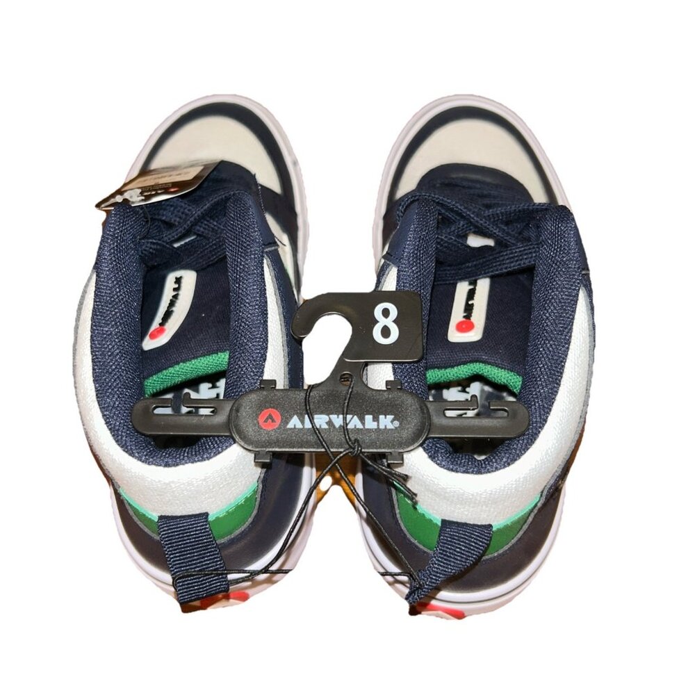 Airwalk Grind High Top Sneakers Size 8 New w/ Tags (Blue & White,Green )
